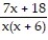 Add or subtract. Write the answer in lowest terms. -  +   A)    B)    C)    D)   