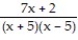 Add or subtract. Write the answer in lowest terms. -  +   A)    B)    C)    D)   