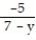 Add or subtract. Write the answer in lowest terms. -  -   A)    B)    C)    D)   
