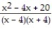 Add or subtract. Write the answer in lowest terms. -  -   A)    B)    C)    D)   
