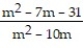 Add or subtract. Write the answer in lowest terms. -  +   -   A)    B)    C)    D)   