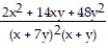 Add or subtract. Write the answer in lowest terms. -  +   A)    B)    C)    D)   