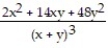 Add or subtract. Write the answer in lowest terms. -  +   A)    B)    C)    D)   