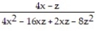 Add or subtract. Write the answer in lowest terms. -  -   A)    B)    C)    D)   