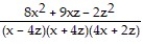 Add or subtract. Write the answer in lowest terms. -  -   A)    B)    C)    D)   