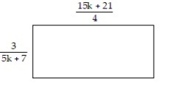 Solve the problem. -Find an expression that represents the perimeter of the rectangle. Give the simplified form.   A)    B)    C)    D)   