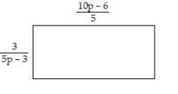 Solve the problem. -Find an expression that represents the area of the rectangle. Give the simplified form.   A)    B)    C)    D)   