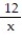 Simplify the complex fraction. -  A)  12 B)  1 C)    D)   