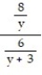 Simplify the complex fraction. -  A)    B)  48y(y + 3)  C)    D)   