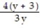 Simplify the complex fraction. -  A)    B)  48y(y + 3)  C)    D)   