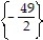 Solve the equation. -  - 7 = x A)    B)    C)    D)   