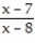 Solve the equation. -  =   A)  { -15} B)  { -1} C)  { 15} D)  { 1}