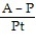 Solve the formula for the specified variable. -P =   for r A)  r =   B)  r =   C)  r =   D)  r = P - tA