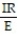 Solve the formula for the specified variable. -I =   for r A)  r =   B)  r =   - IR C)  r =   D)  r =  
