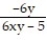 Solve the formula for the specified variable. -6x +   =   for z A)  z =   B)  z =   C)  z =   D)  z =  