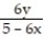 Solve the formula for the specified variable. -6x +   =   for z A)  z =   B)  z =   C)  z =   D)  z =  