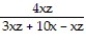 Solve the formula for the specified variable. -  -   +   =1 for x A)  z =   B)  y =   C)  x =   D)  x =  