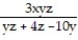 Solve the formula for the specified variable. -  -   +   =1 for x A)  z =   B)  y =   C)  x =   D)  x =  