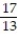 Choose the one alternative that best completes the statement or answers the question.    Solve the problem. -The numerator of a fraction is 5 times the denominator. If 6 is subtracted from the numerator, and added to the denominator, the resulting fraction is equal to   . What was the original fraction (not written in lowest terms) ?. A)    B)    C)    D)   