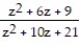 Multiply or divide. Write the answer in lowest terms. -  ÷   A)    B)    C)  z - 4 D)   