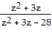 Multiply or divide. Write the answer in lowest terms. -  ÷   A)    B)    C)  z - 4 D)   