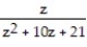Multiply or divide. Write the answer in lowest terms. -  ÷   A)    B)    C)  z - 4 D)   