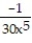 Find the least common denominator for the fractions in the list. -  ,   ,   A)  90x<sup>20 </sup> B)  180x<sup>5 </sup> C)  36x<sup>2 </sup> D)  60x<sup>5 </sup>