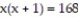 Write the word or phrase that best completes each statement or answers the question.    Provide an appropriate response. -Tom's teacher asks him to solve the following problem:  The product of two consecutive even numbers is 168. Find the numbers.  Tom rewords the problem and translates to the following equation:   Why is this equation not correct and what would the correct equation be?