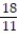 Choose the one alternative that best completes the statement or answers the question.Evaluate the expression. -9<sup>-1</sup> + 2<sup>-1</sup> A)    B)    C)    D)  2