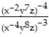 Simplify by writing the expression with positive exponents. Assume that all variables represent nonzero real numbers -  A)    B)    C)    D)   