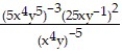 Simplify by writing the expression with positive exponents. Assume that all variables represent nonzero real numbers -  A)    B)  5     C)    D)    .