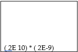 Predict the display a calculator would give for the expression shown in the screen. -   A) 4E 19 B) 4E 1. C) 4E 1 D) 4E 19