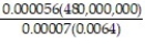 Use scientific notation to calculate the answer to the problem. Write the answer in scientific notation. -  A)  6 ×   B)  4.2 ×   C)  6 ×   D)  0.6 ×  