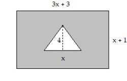 Solve the problem. -Find a polynomial that represents the area of the shaded region.   A)  3   + 2x + 3 B)  3   + 3 - 2x C)  3   + 4x + 3 D)  3   + 4x - 3