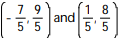 Write an equation for the line passing through the given pair of points. Give your final answer in standard form. -  A)  x + 8y = 13 B)  x + 7y = 65 C)  x - 8y = 13 D)  - 8x + y = 13