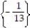 <strong>Choose the one alternative that best completes the statement or answers the question Solve the equation. -8x - ( 5x - 1) = 2</strong> A) B) C) D)