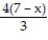 Solve the equation. -  = x A)  x = 7 B)    C)  x = -4 D)  4