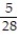 Solve the equation. -  +   = -   A)  x =   B)  x = 5 C)  x = -   D)  x = -  