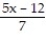 Solve the equation. -  -   = 1 A)  { 8} B)  { - 8} C)  { 4} D)  { -24}