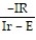 Solve the formula for the specified variable. -I =   for n A)  n =   B)  n =   C)  n =  
