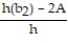 Solve the formula for the specified variable. -A =   h(b<sub>1</sub> + b<sub>2</sub>)  for b<sub>1</sub> A)  b<sub>1</sub> =   B)  b<sub>1</sub> =   C)  b<sub>1</sub> =   D)  b<sub>1</sub> =  