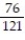 Express the phrase as a ratio in lowest terms. -120 cm to 75 cm A)    B)    C)    D)   