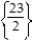 Solve the equation. -  =   A)    B)    C)  { 23} D)   