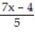 Solve the equation. -  =   A)  { 66} B)    C)  { 13} D)   