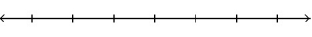  Solve the inequality. Write the solution set in interval notation and graph it. --6n - 2 > -7n + 9    A)  ( 11,  \infty )    B)  (- \infty , 11)    C)  (- \infty , 7]   D)  [7,  \infty )    