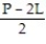 Solve the problem. -The formula for the perimeter of a rectangle is P = 2L + 2W. Solve for W. A)  W = d - 2 L B)  W =   C)  W = P - L D)  W =  