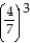 <strong>Choose the one alternative that best completes the statement or answers the question. Find the value of the exponential expression. - </strong> A) B) C) 3 D)