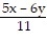 Evaluate the expression for the given values. If necessary, round to the nearest tenth. -  x = 8, y = 3 A)  3 B)  2 C)    D)   