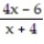 Decide whether the problem is an equation or an expression. -  -   + 4 A)  Expression B)  Equation
