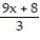 Decide whether the problem is an equation or an expression. -6( 7 - x)  +   A)  Expression B)  Equation
